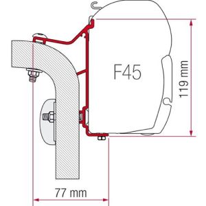 Kit Montaggio Verande Fiamma Adapter Hymer Van / B2
